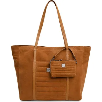 Think Royln Boss Lady Tote in Camel Suede at Nordstrom