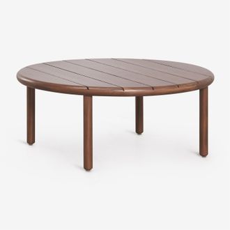 Sklum Mesa De Centro Para Jard&iacute;n Redonda En Madera De Acacia Olivia Sklum