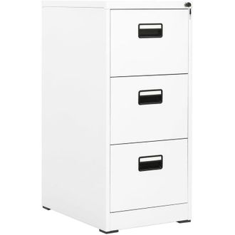 vidaXL Vidaxl - Armario Archivador De Acero Blanco 46x62x102,5 Cm