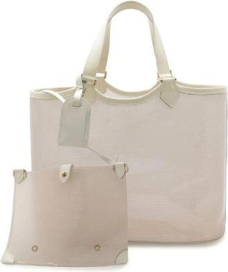 Louis Vuitton Pre-owned Epi Plage Lagoon Bay Tote Bag - Dames - Vintage Shopper - Beige - ONE Size - Leer - Vintage
