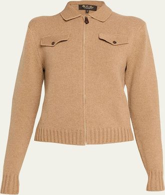 Loro Piana Parksville Cashmere Bomber Jacket
