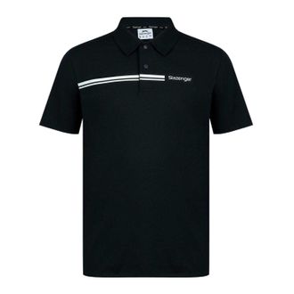 Slazenger Polyester golfpoloshirt voor heren (Zwart)