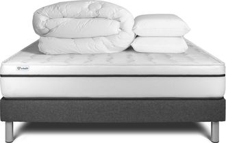 VITALIT Pack Colch&oacute;n Gris Espuma Viscoel&aacute;stica 160 X 200