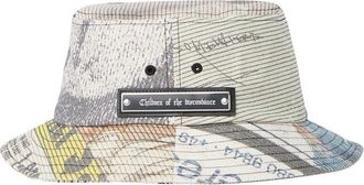 Children of the discordance Hoed met Bandana Motieven - Heren - Hoeden - Grijs - ONE Size - Katoen - Accessoires