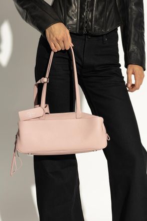 Balenciaga Shoulder Bag Carrie Bowling Small, Womens, Pink