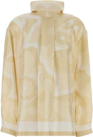 Carven Bl 402 Top met Hoge Hals - Dames - Blouses - Veelkleurig - S - Overhemden