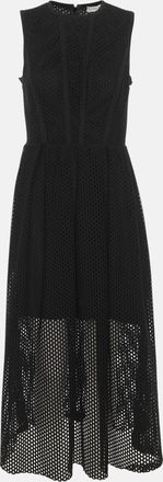 Sandro Black Knitted Midi Dress