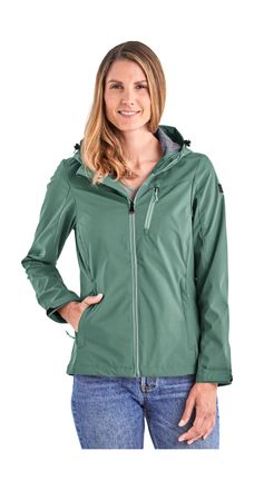 Killtec Softshelljacke KILLTEC KOS 89 WMN SFTSHLL JCKT, Damen, Gr. 34, gr&uuml;n (pistazie), Oberseite: 100% Polyester;R&uuml;ckseite: 100% Polyester;Futter: 100% Polye