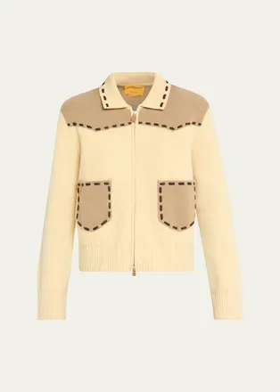 Guest In Residence Saddle Up Cashmere-Wool Jacket