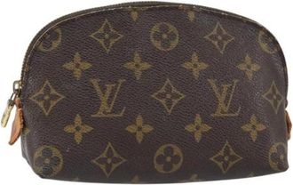 Louis Vuitton Pre-owned Mini Bags, female, Brown, Size: ONE SIZE Pre-owned Vintage Canvas Pouch