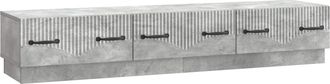 vidaXL Mueble De Tv Con Caj&oacute;n Gris Hormig&oacute;n 147 X 34,5 X 27 Cm Vidaxl