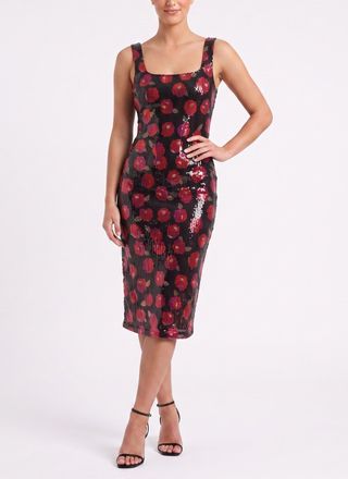 Rachel Roy Ariel Sleeveless Sequin Midi Dress