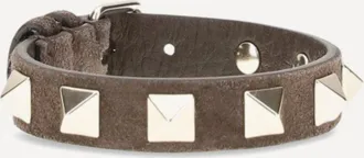 Valentino Garavani Bracciale Rockstud in pelle Woman UNI