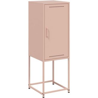 vidaXL Highboard Pink 36x39x107 cm Steel vidaXL