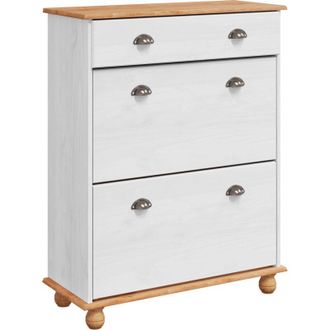 vidaXL Armario Para Zapatos Con Caj&oacute;n Blanco 85 X 35 X 108 Cm Vidaxl