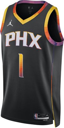 Nike Jordan Mens Phoenix Suns Statement Edition Jordan Dri-FIT NBA Swingman Jersey in Black | DO9540-012