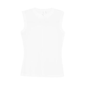 Norma Kamali Sleeveless Tops, female, White, Size: XS Sleeveless Top
