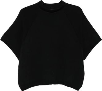 Hannes Roether raglan-sleeve sweater - women - Merino - S - Black