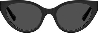 Moschino Grey Cat Eye Ladies Sunglasses MOL064/S 0807/IR 53