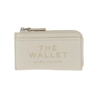 Marc Jacobs El Monedero Compacto de Cuero con Cremallera Superior - Accessories - Mujer - Blanco - ONE SIZE