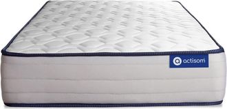 Actisom Colchón blanco con látex y espuma viscoelástica 90 x 190