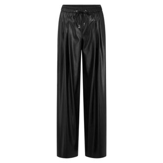 Marc Cain Broeken, Dames, Zwart, XS, Leer, Winnipeg Leren Broek