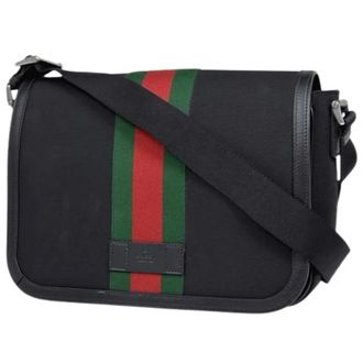Gucci Pre-owned Cross Body Bags, female, Black, Size: ONE SIZE Pre-owned Sherry Line 630921 Shoulder Bag