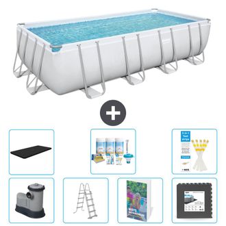 Bestway Piscina Bestway Power Steel Rectangular - 549x274x122 Cm - 8-piezas S581