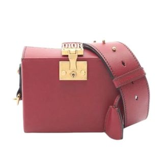 Dior Pre-owned Addict Small Box Shoulder Bag - Dames - Pre-owned - Rood - Maat: ONE Size Leer