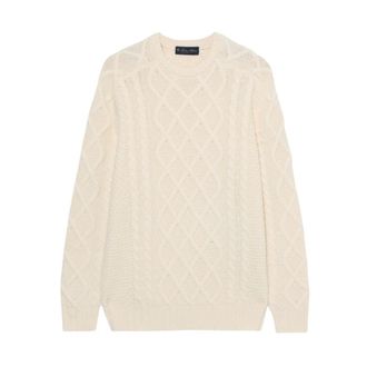 Brooks Brothers Heren, Truien, Beige, Maat: XL Wol