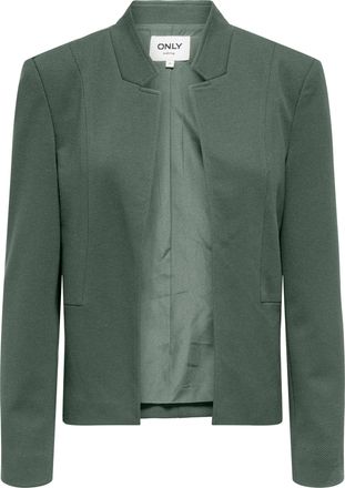 Only Kurzblazer ONLY ONLEMILLIA LIFE L/S OPEN BLAZER CC TLR, Damen, Gr. 34, laurel wreath, Web, Obermaterial: 74% Polyester, 22% Viskose, 4% Elasthan, unif