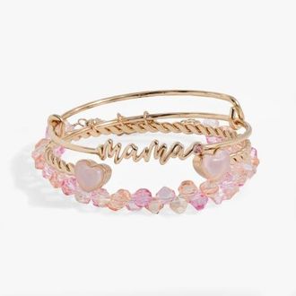 Alex and Ani April Birthstone Emerald Cut Bangle in Gold at Nordstrom