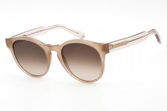 Ferragamo Unisex SF1068S Sunglasses Crystal Sand / Brown - Multicolour - One Size