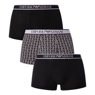 Emporio Armani Heren Boxershort (Pakket van 3) (Zwart)