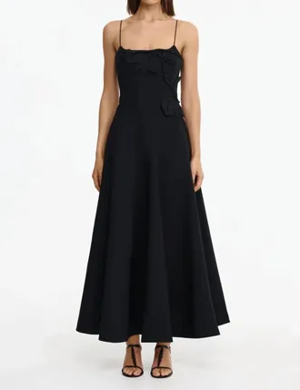 Acler Mindell Maxi Dress In Black