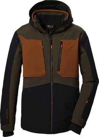 Killtec Killtec KSW 47 MN Mens Ski Jacket/Functional Jacket with Zip-Off Hood and Snow Guard Mud L 41978-000
