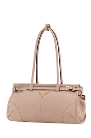 Prada Womens Pink Nabuk Prada Bonnie Shoulder Bag Ninfea N Borse A Mano