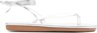 Ancient Greek Sandals Zilveren Sahara Flip Flop Sandaal - Dames - Sandalen - Wit - 37 EU - Schoenen
