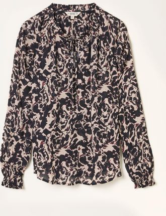 Fat Face FatFace Lil Black Animal Swirl Blouse