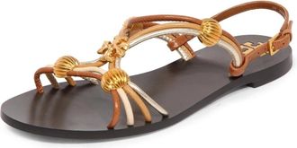 Tory Burch Sandalen met meerdere bandjes - Dames - Sandalen - Bruin - 36 EU - Schoenen