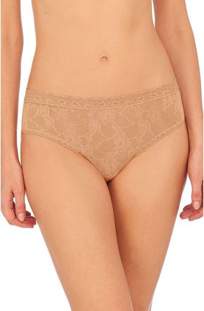 Natori Bliss Allure Lace Briefs in Cafe at Nordstrom