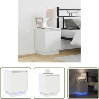 vidaXL Comodino moderno - Armadio da Notte Bianco 39 x 34,5 x 50 cm Legno multistrato