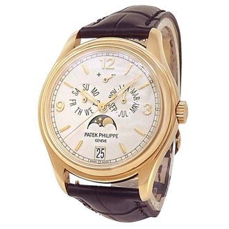 Patek Philippe Pre-owned Patek Philippe Complications Gold Dial Mens Watch 5146J-001