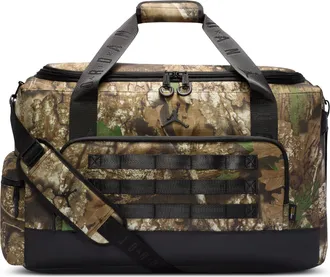 Nike Jordan Mens Jordan Realtree Collectors Duffel Bag (44L) in Black | MA9230-K90