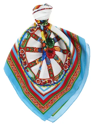 Dolce & Gabbana Multicolor Silk Womens Foulard