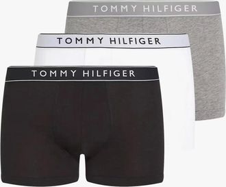Tommy Hilfiger Mens Tommy Hilfiger Mens 3 Pack Trunks Grey/Black/White - Multi - Size: 32/30/31