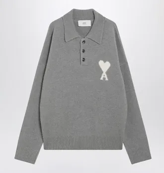 Ami AMI Paris De Coeur Polo Sweater