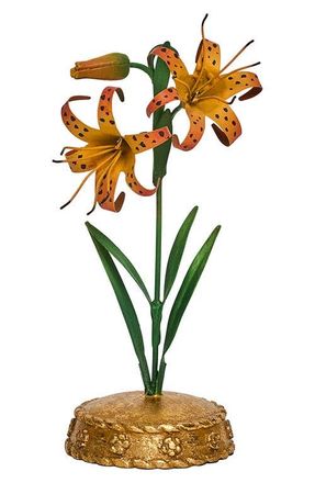 Juliska Meadow Walk Tiger Lily Place Card Holder in Orange at Nordstrom