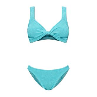 Hunza G Dames, Badkleding, Blauw, Maat: ONE Size Tweed