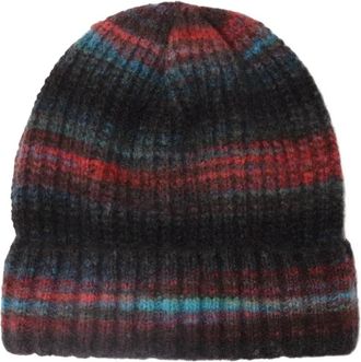 Xirena striped beanie hat - Zwart